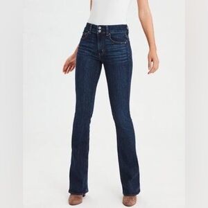 American eagle hi-rise artist flare size 12 X-long